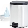 Brabantia Pedal Bin Silent 10 л прямоугольное (стальной матовый)