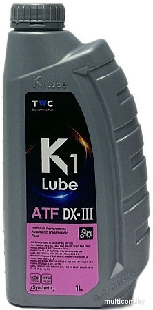 Трансмиссионное масло K1 Lube ATF DX-III 1л