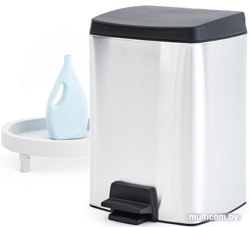 Brabantia Pedal Bin Silent 10 л прямоугольное (стальной матовый)