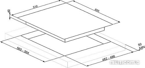 Варочная панель Smeg PV164N2