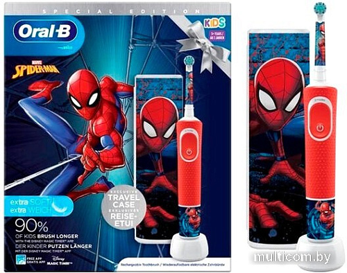 Электрическая зубная щетка Oral-B Spiderman D100.413.2KX 4210201419686