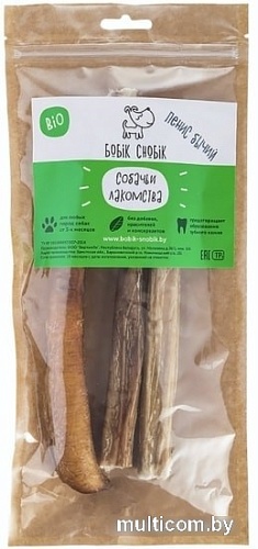 Лакомство для собак Бобик Снобик Пенис бычий (резаный) 3 шт