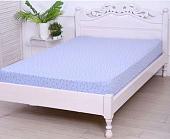 Постельное белье Luxsonia Трикотаж на резинке 200x200 2153 (бабочки сиреневый)