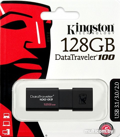 USB Flash Kingston DataTraveler 100 G3 128GB [DT100G3/128GB]