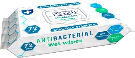 Влажные салфетки Senso Baby антибактериальные (72 шт)