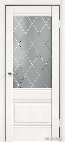 Межкомнатная дверь Velldoris Alto 2V 90x200 (белый эмалит, ромб)