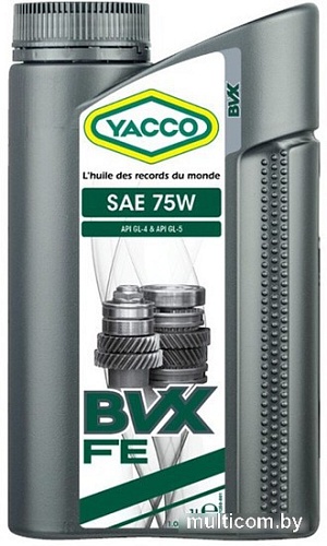 Трансмиссионное масло Yacco BVX FE 75W 1л
