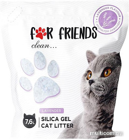 Наполнитель для туалета For Friends Силикагелевый TUZ800 7.6 л