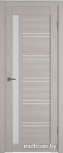 Межкомнатная дверь Atum Pro Х38 80x200 (stone oak, стекло white cloud)