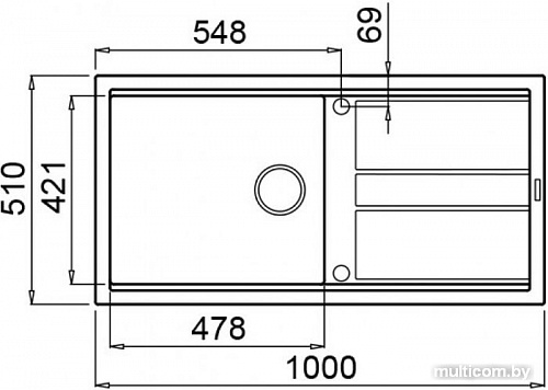 Кухонная мойка Elleci Best 480 Kera 96