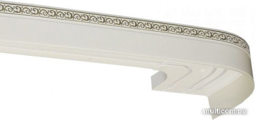 Карниз для штор Legrand Галант Neo Флора 58076905 (1.2 м, белый глянец)