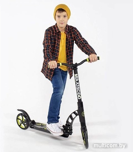 Двухколесный подростковый самокат Maxiscoo GX-200 MSC-GX200-GR (зеленый)