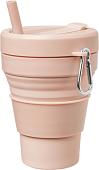 Многоразовый стакан Collapsible 473 мл (пудровый)