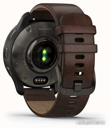 Умные часы Garmin Venu 2 Plus (черный/коричневый)