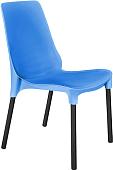 Стул Sheffilton SHT-S75 (небесно-синий/черный муар)