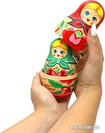 Развивающая игрушка Брестская Матрешка Набор традиционных матрешек с дизайном первых изготовленных на фабрике (набор 7 шт)