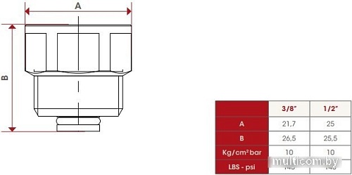 ITAP Отсекающий клапан 365 1/2"