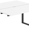 Стол Norden Приставка 280x143.8x75 AG.125.WH.V.72.AN (антрацит/белый)