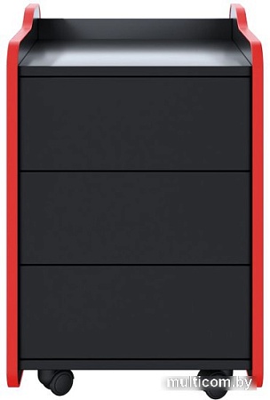 Тумба VMM Game Case 40 Black Red CS-1BKRD (черный/красный)