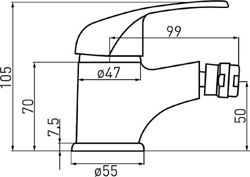 Смеситель Ferro Vasto BVA6-12