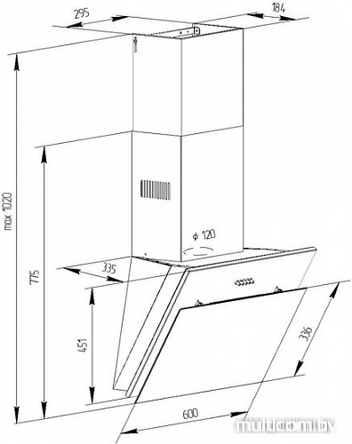 Кухонная вытяжка Pyramida NR-MG 60 M IV