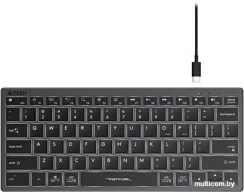 Клавиатура A4Tech Fstyler FX61 (серый/черный)