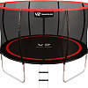 Батут V2 Trampoline Redline 12FT 374 см (с внешней сеткой и лестницей)