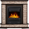 Портал Firelight Scala Classic (камень сланец скалистый бурый/шпон темный дуб)