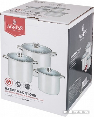 Набор кастрюль Agness 936-023