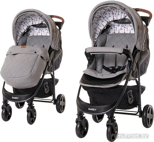 Коляска прогулочная «книга» Lorelli Daisy 2020 (dark grey lighthouse)