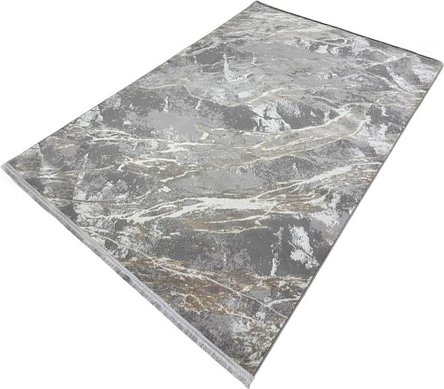 Radjab Carpet Афина Прямоугольник 9012A 12873RK (1.6x3, Grey/Beige)