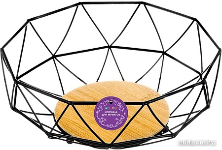 Ваза для фруктов El Casa 240188 (черный)