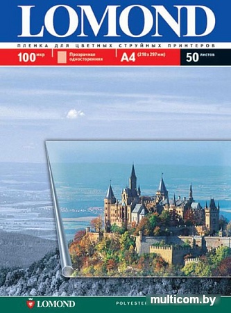 Пленка для печати Lomond Pet Ink Jet Film A4 100мкм 50 л (0708415)