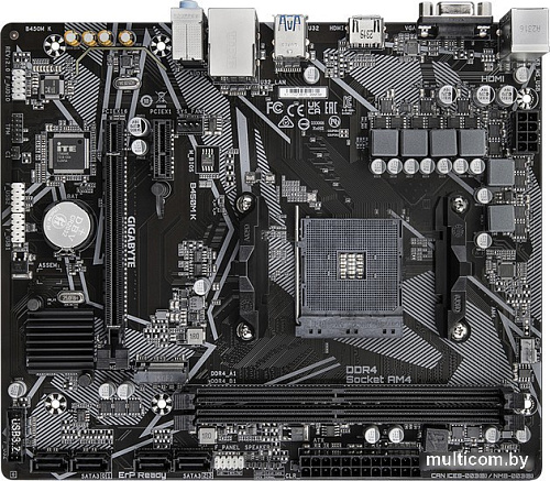 Материнская плата Gigabyte B450M K (rev. 2.0)