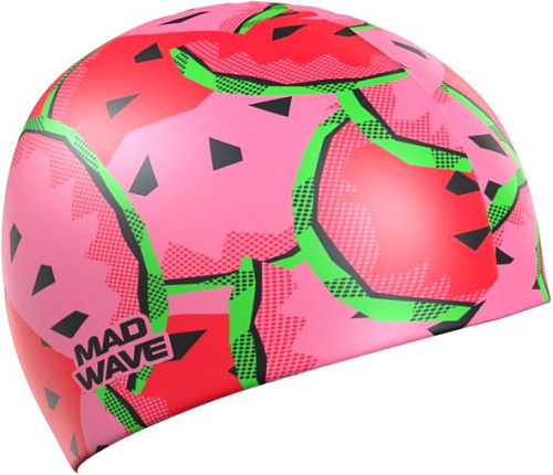 Шапочка для плавания Mad Wave Watermelon (розовый)