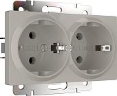 Розетка Werkel W1272004 (дымчатый)