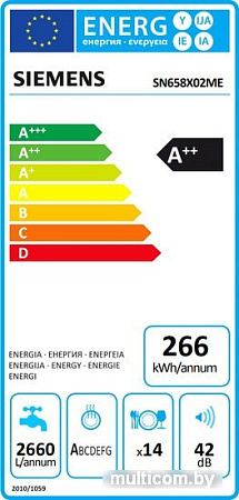 Посудомоечная машина Siemens SN658X02ME