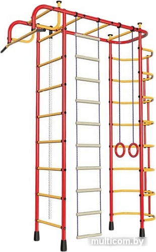 Детский спортивный комплекс Пионер 2М (красный/желтый)