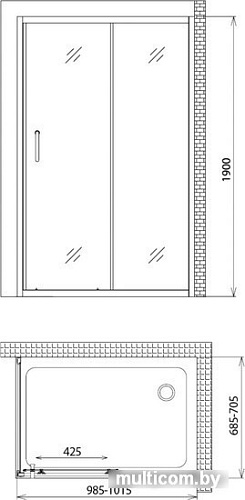 Душевой уголок Gemy Victoria S30191H-A70