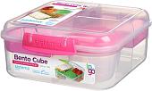 Контейнер Sistema Bento Cube To Go 21685 (розовый)