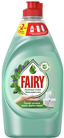 Средство для мытья посуды Fairy Нежные ручки Чайное дерево и мята 450 мл