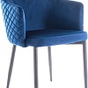 Стул с подлокотниками Signal Astor Velvet (bluvel 86 синий)