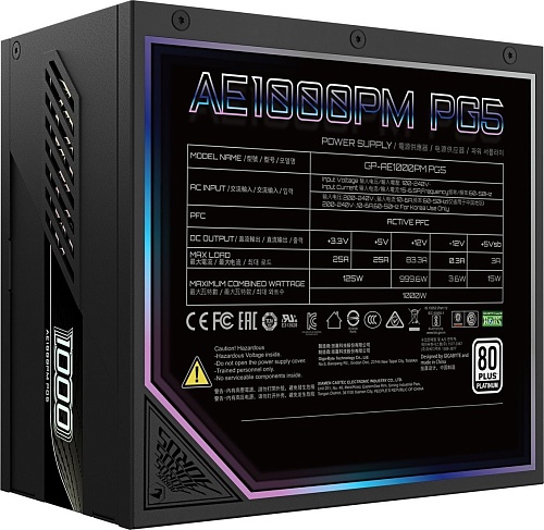 Блок питания Gigabyte Aorus Elite P1000W Platinum AE1000PM PG5