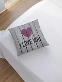 Чехол на подушку JoyArty Сердце на деревянном фоне sl_46203
