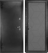 Металлическая дверь Guard Термо MG75 97х205 левая (черное серебро/серый)