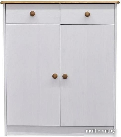 Комод Диприз Ром 2 двери 2 ящика Д 1349.1 (белый воск/антик)