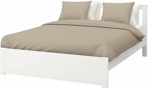 Кровать Ikea Сонгесанд 200x160 (белый, основание Лурой) 692.412.95