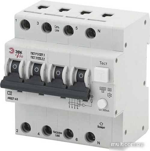 Дифференциальный автомат ЭРА Pro NO-902-23 АВДТ 63 Б0031873