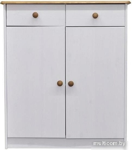 Комод Диприз Ром 2 двери 2 ящика Д 1349.1 (белый воск/антик)