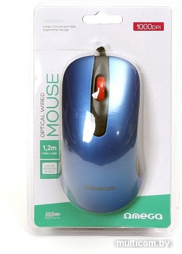 Мышь Omega OM-520 (синий)